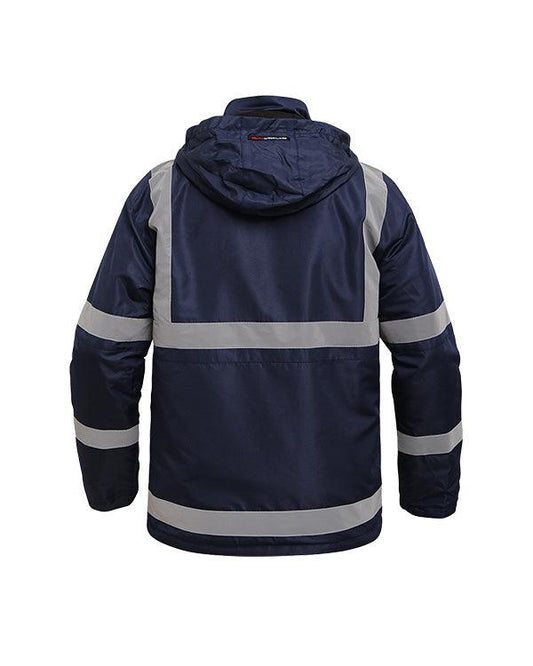 Safety Parka Navy - Mokoworkwear