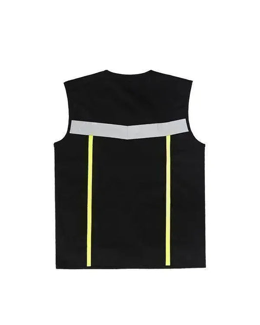 Vest Black List Lime - Mokoworkwear