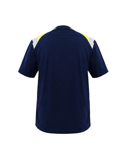 T-Shirt Electric Navy Lime - Mokoworkwear
