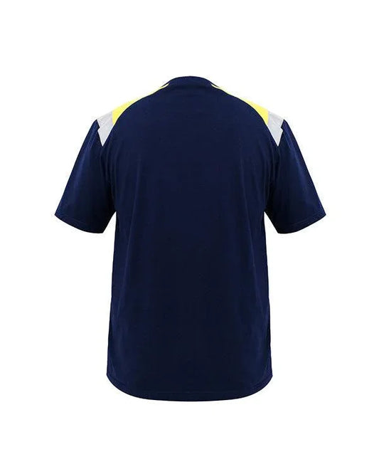 T-Shirt Electric Navy Lime - Mokoworkwear
