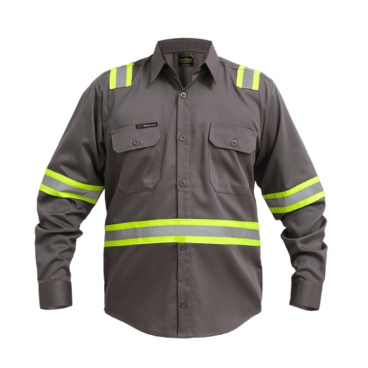 Wearpack Safety Charcoal Lime – Kombinasi Warna Modern untuk Perlindungan Optimal