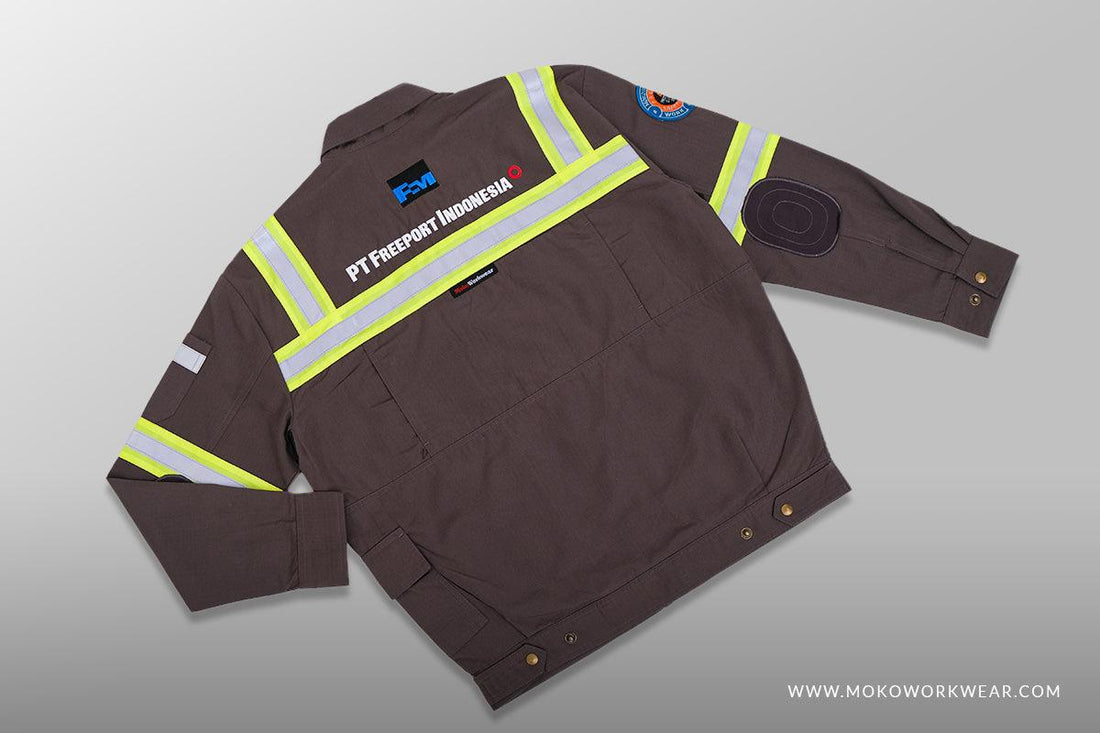 Jaket Keselamatan PT Freeport Indonesia dari Mokoworkwear - Mokoworkwear