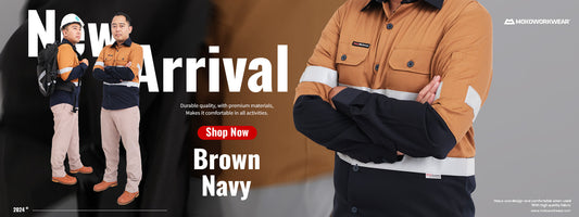 Wearpack Safety Brown Navy Mokoworkwear - Mokoworkwear