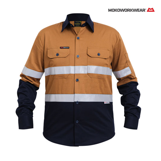 Wearpack Safety Brown Navy – Wearpack Kerja Berkualitas, Nyaman, dan Tahan Lama