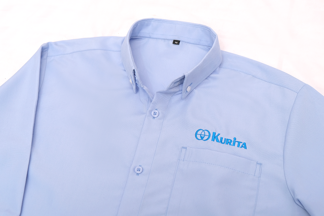 Kemeja Seragam Biru Muda Kurita