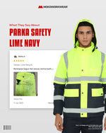Pengalaman Klien Membeli Parka Safety Lime Navy