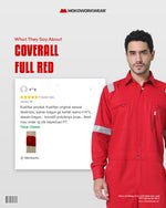 Pengalaman Client Menggunakan Coverall Full Red Mokoworkwear