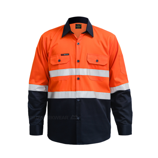 Wearpack Safety Orange Navy – Pakaian Pelindung Profesional dengan Kualitas Terbaik