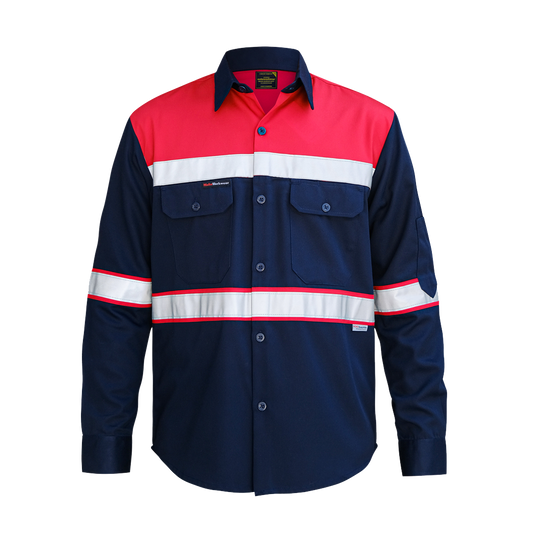 Wearpack Safety Red Navy – Perlindungan Maksimal dengan Tampilan Profesional