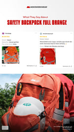 Review Backpack Safety Full Orange Mokoworkwear