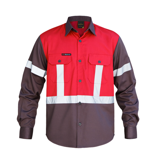 Wearpack Safety Charcoal Red – Perlindungan Optimal Tanpa Airflow