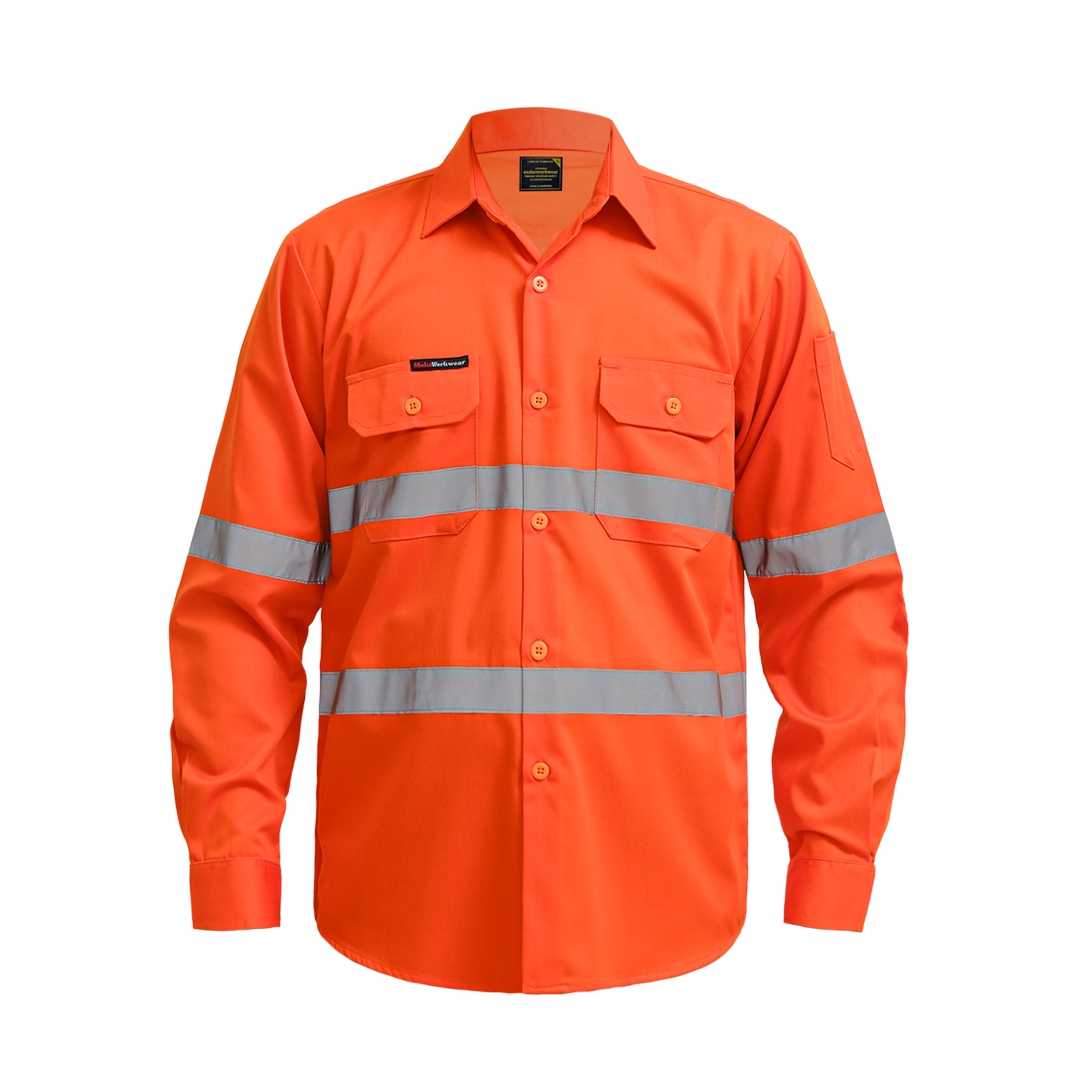 Wearpack Safety Full Orange – Perlindungan Maksimal dengan Tampilan Profesional