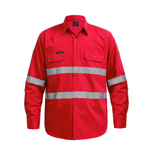 Wearpack Safety Full Red – Keamanan Maksimal dengan Tampilan Profesional