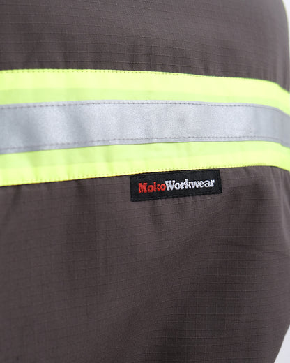 Safety Jacket Charcoal Jacket Mokoworkwear