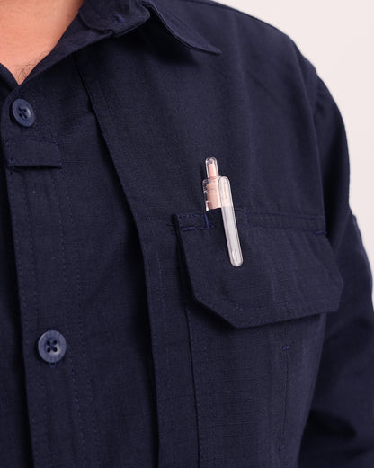 Tactical Ripstop Navy Shirt Mokoworkwear