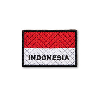 Indonesian Flag Patch Typography