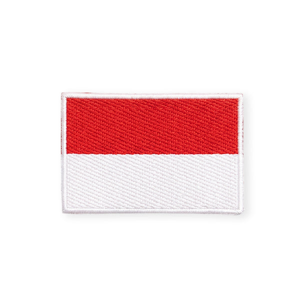 Indonesian Flag Patch Rectangle