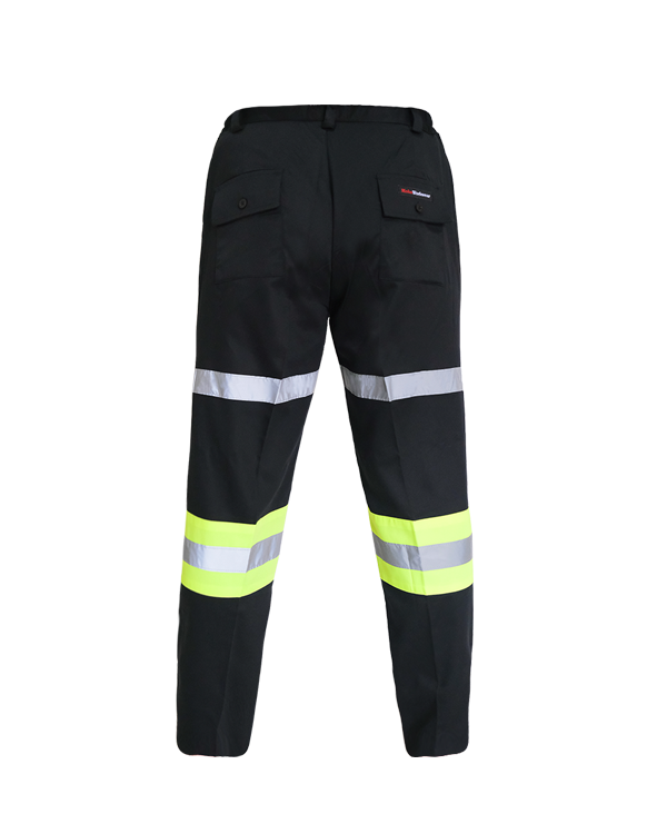 Safety Pants Black Lime