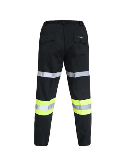 Safety Pants Black Lime Pants Mokoworkwear