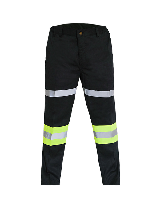 Safety Pants Black Lime