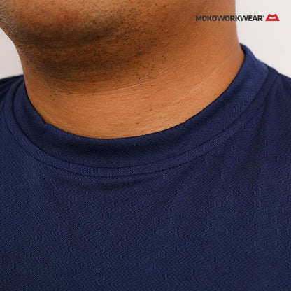 T-Shirt Safety Full Navy T-Shirt Mokoworkwear