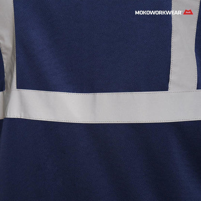 T-Shirt Safety Full Navy T-Shirt Mokoworkwear