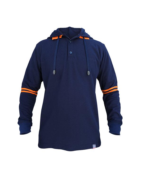 Navy Orange Hoodie