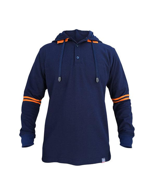 Navy Orange Hoodie