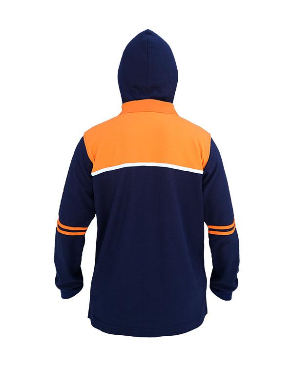 Navy Orange Hoodie