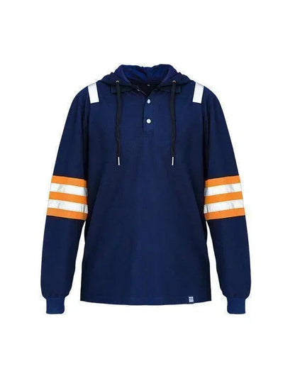 Safety Hoodie Navy Mokoworkwear