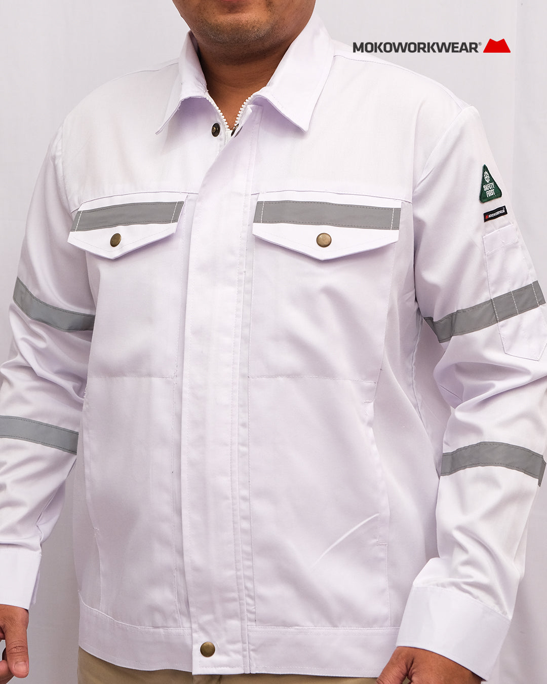 White Safety Jacket