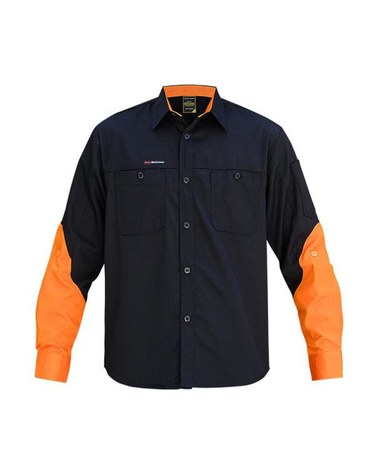 Shirt Orange Black