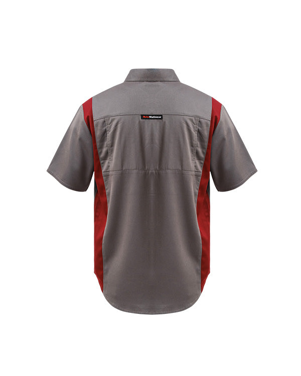 Shirt Charcoal Maroon