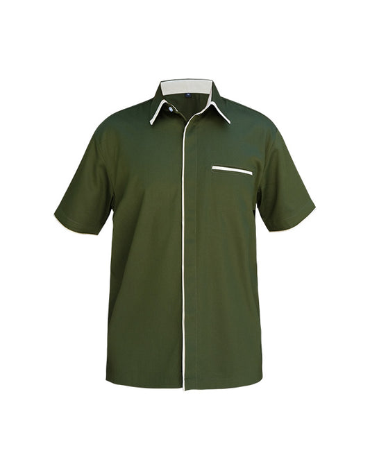 Shirt Green List Cream