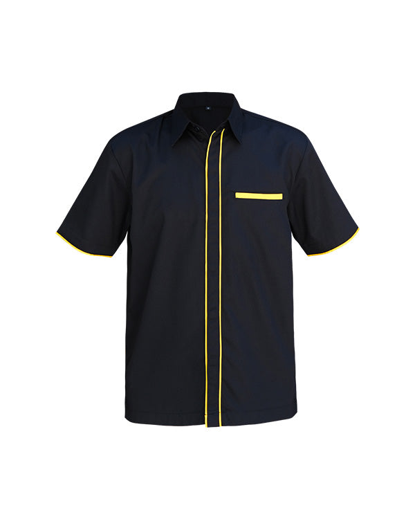 Shirt Black List Yellow