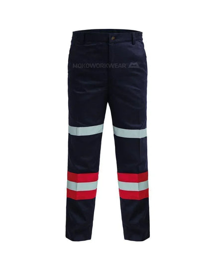 Safety Pants Navy Red Pants Mokoworkwear