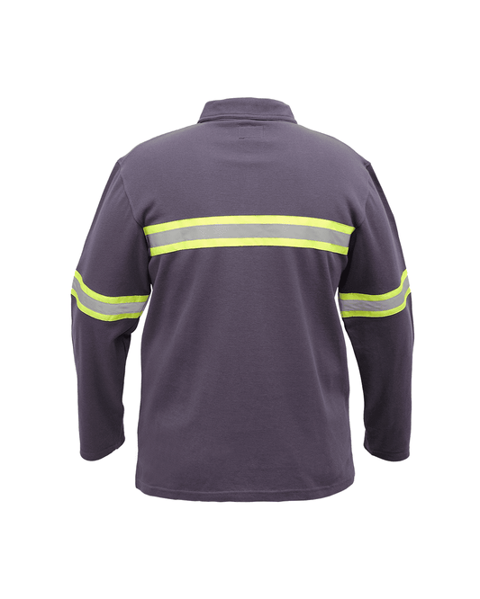Polo Shirt Safety Abu-Abu