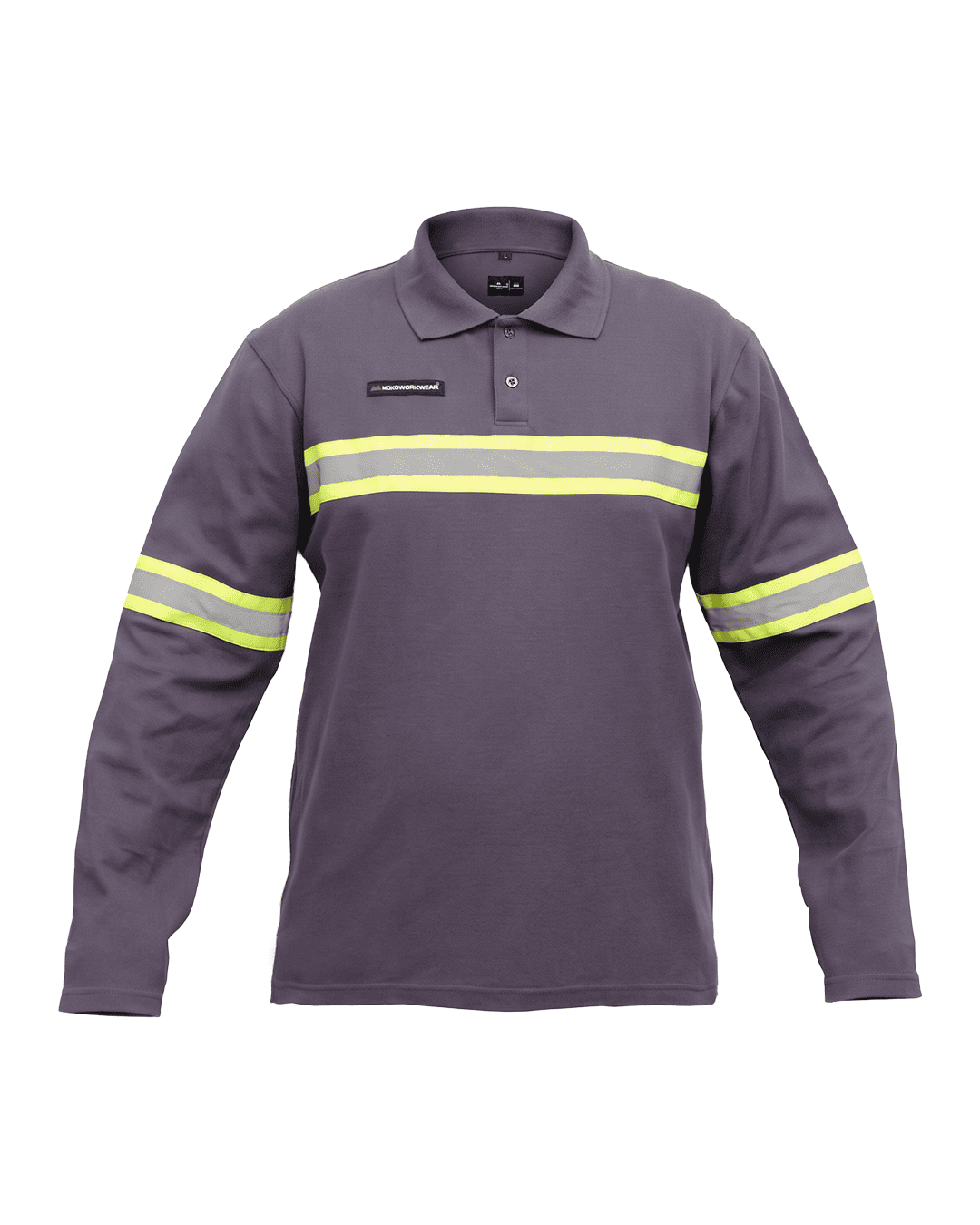 Polo Shirt Safety Abu-Abu