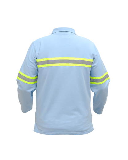 Polo Shirt Safety Biru Muda