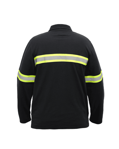 Polo Shirt Safety Hitam