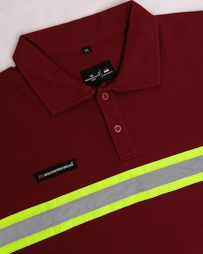 Polo Shirt Safety Maroon