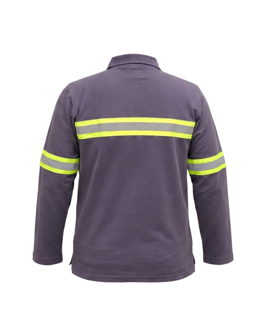 Polo Shirt Safety Abu-Abu