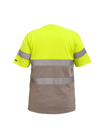 T-Shirt Lime Grey T-Shirt Mokoworkwear