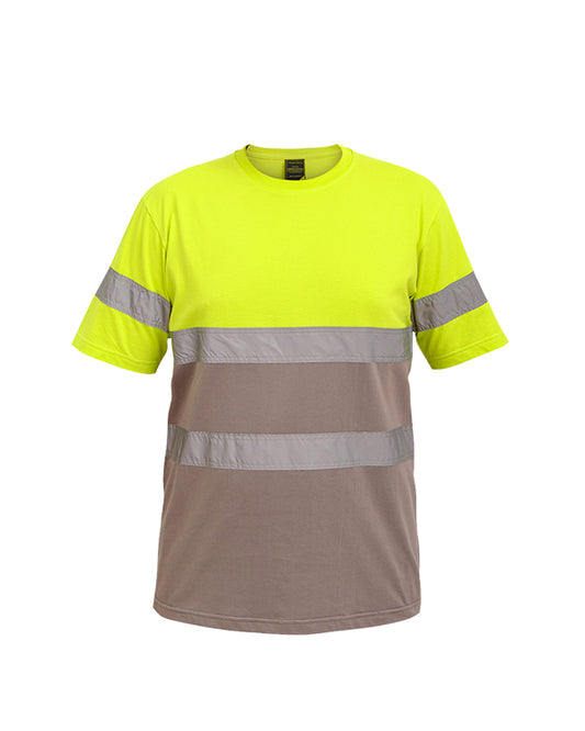 T-Shirt Lime Grey T-Shirt Mokoworkwear