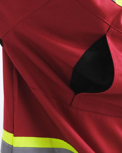 Wearpack Safety Maroon Lime Wearpack Mokoworkwear