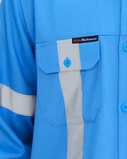 Wearpack Safety Light Blue Black Wearpack Mokoworkwear