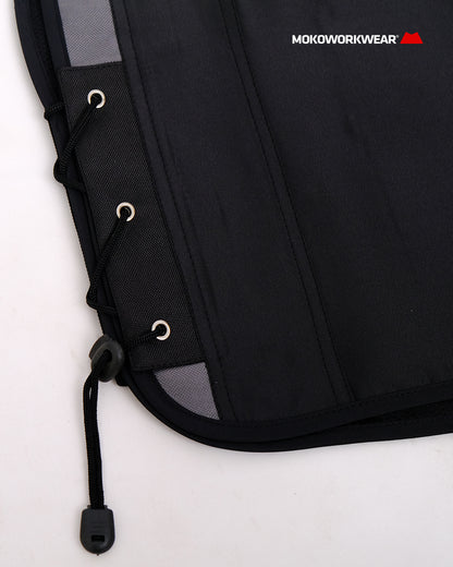 Rompi Safety Waterproof Hitam Lime