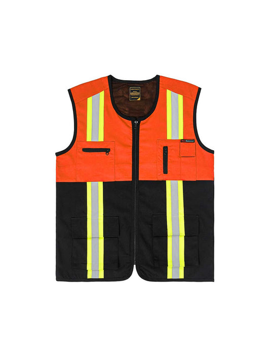 Vest Orange Black