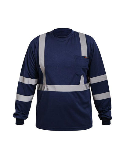 T-Shirt Safety Full Navy T-Shirt Mokoworkwear