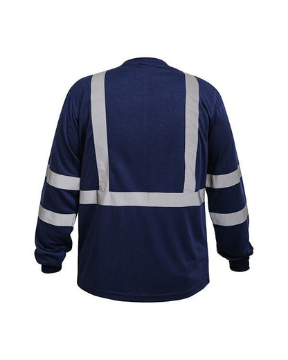 T-Shirt Safety Full Navy T-Shirt Mokoworkwear